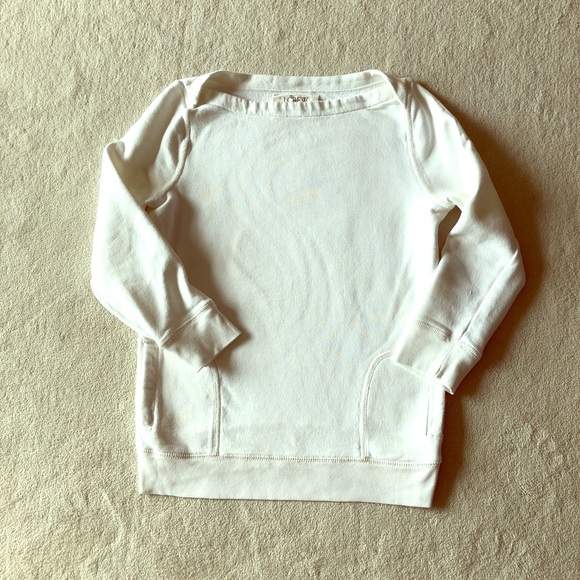 J. Crew Tops - White Jcrew sweatshirt top